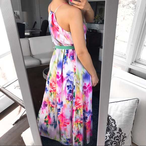 🌷 NICOLE MILLER NEW YORK MULTI FLORAL MAXI DRESS! - Picture 4 of 12